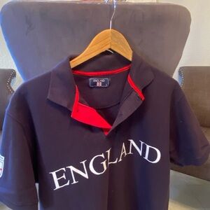 Kids Polo Shirt - Navy and Red